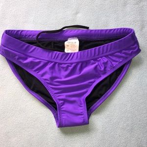 Purple bikini bottoms